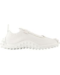Ami Paris - Witte Leren Sneakers Met Messing Details - Lyst