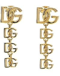 Dolce & Gabbana - Pendientes del logotipo de - Lyst