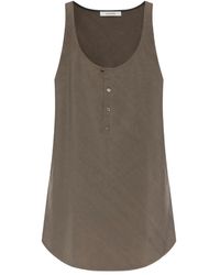 Lemaire - Brede Nek Top - Lyst
