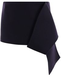 Prada - Mini falda de lana - Lyst