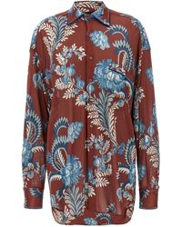 Etro - Camicia A Fiori - Lyst