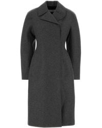 Jil Sander - Dark Wool Coat - Lyst