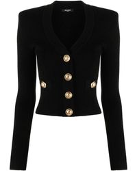Balmain - Exquisite Button Knit Cardigan For By - Lyst