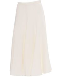 Fabiana Filippi - Viscose Linen Flared Skirt - Lyst
