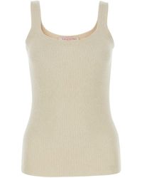 Valentino Garavani - Sand Silk Tank Top - Lyst