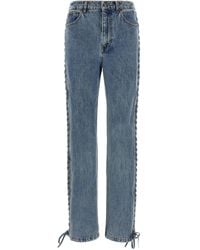 ROTATE BIRGER CHRISTENSEN - Roteer Birger Christensen 'geregen Rechte Been' Jeans - Lyst