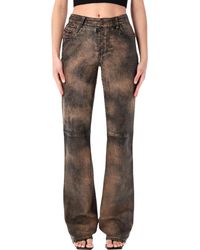 DIESEL - L-Ysa Leather Pants Sheepskin - Lyst