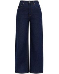 Ganni - Straight High Rise Jeans - Lyst