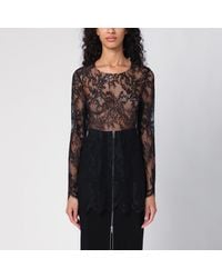 Erika Cavallini Semi Couture - Fortuna Lace T Shirt - Lyst