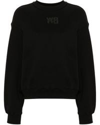 Alexander Wang - Crew Neck Sweatshirt With Subtle Branding - Lyst
