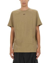 Off-White c/o Virgil Abloh - Oversized T-Shirt With Back Arrow Embroidery - Lyst