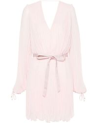 Max Mara - V-Necked Mini Dress - Lyst