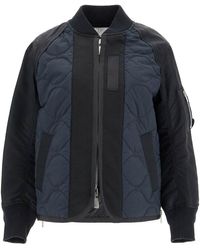 Sacai - Hybrid Nylon And Ripstop Jacket - Lyst