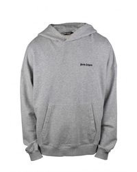 Palm Angels - Sweatshirt Met Capuchon Grijs - Lyst