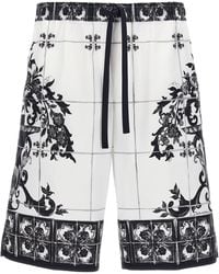 Dolce & Gabbana - 'Maiolica' Print Bermuda Shorts - Lyst