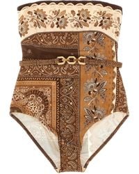 Zimmermann - 'Lucky Bandeau' One-Piece Swimsuit - Lyst