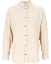 MC2 Saint Barth - Cream Gigy Embroidered Corduroy Long-Sleeve Shirt - Lyst