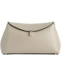 TOTEME - T-Lock Leather Clutch Bag - Lyst