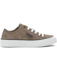 Brunello Cucinelli - "Shiny Tab" Low Sneakers - Lyst