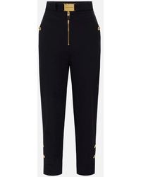 Elisabetta Franchi - Pantalones técnicos de con cinturón - Lyst
