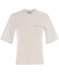 Peserico - Pesico Cotton Blend Jersey T -shirt - Lyst