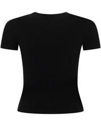 DIESEL 'T-Ele-Long' Patterned Top, ' in Black | Lyst