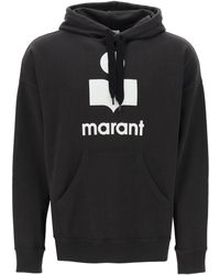 Isabel Marant - Miley Flocked Logo Hoodie - Lyst