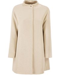 Herno - Overcoat With All-Over Sequins - Lyst
