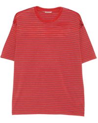 AURALEE - Wool Striped T Shirt - Lyst