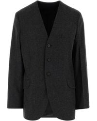 Jil Sander - Charcoal Wool Blazer - Lyst