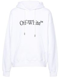 Off-White c/o Virgil Abloh - Big Bookish Skate Katoenen Hoodie - Lyst