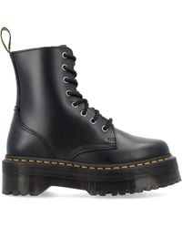 Dr. Martens - Dr. Martens Platschoenen Zwart - Lyst