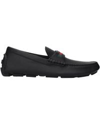 Gucci - Driver Loafers Leather - Lyst