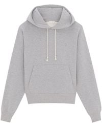Saint Laurent - Hooded Cotton Sweatshirt - Lyst