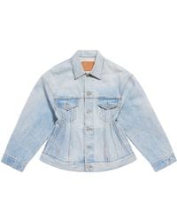 Balenciaga - Hourglass Denim Jacket - Lyst