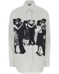Moschino - Inspired Classic Button-Front Shirt For - Lyst