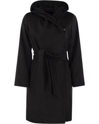 Max Mara - Newmang Wollen Jas Met Kap - Lyst