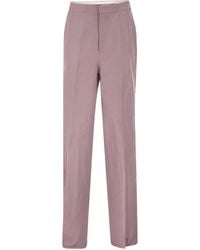 Tagliatore - Tailored Linen Trousers - Lyst