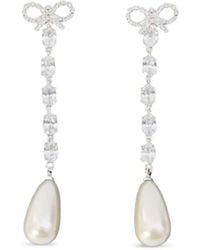 Self-Portrait - Drop Earrings - Lyst