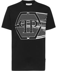Philipp Plein - T-Shirt Round Neck Ss Skull & Bones - Lyst
