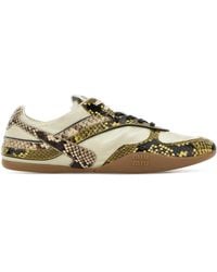 Miu Miu - Fabric And Leather Sneakers - Lyst