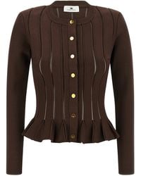 Elisabetta Franchi - Cardigan Trama À Jour - Lyst