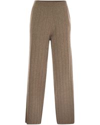 Max Mara - Jardin Cashmere Yarn Trousers - Lyst