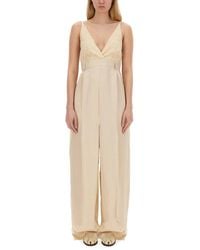 Alysi - Malfile Satin Jumpsuit - Lyst