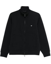 Emporio Armani - Sweat Zippé À Col Montant - Lyst