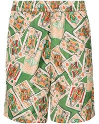 Drole de Monsieur - Jeu De Cartes Elasticated Swim Shorts - Lyst