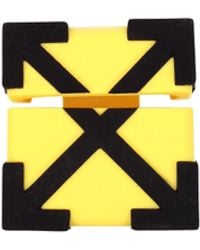 Off-White c/o Virgil Abloh - Idee Regalo Off-Bianchi Airpods Case Giallo Policarbonato - Lyst