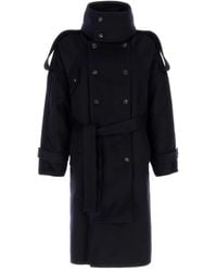 Ferragamo - Wool & Cashmere Blend Trench-Style Jacket - Lyst