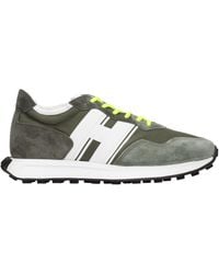Hogan - Sneakers H601 Memory Foam Uomo Tessuto Verde/Bianco - Lyst