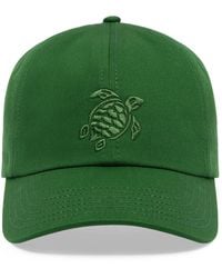 Vilebrequin - Cotton Cap With Embroidered Turtle - Lyst